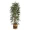 6ft. Bamboo Artificial Tree with 1024 Bendable Branches in Handmade Natural Cotton Planter